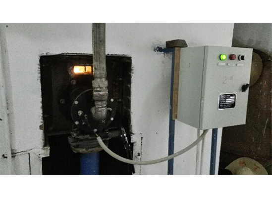 天然氣燒嘴工作現(xiàn)場